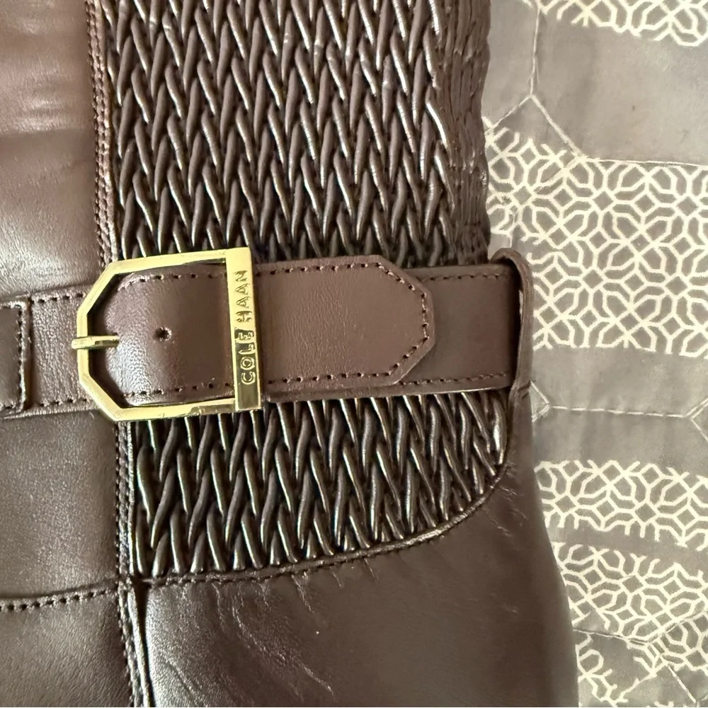 Cole Haan Chesley Leather Knee High Equestrian Boot NWOB Sz 7B Ret $300